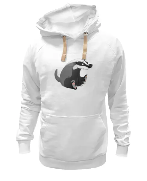 Заказать премиальную одежду в Москве. Толстовка Wearcraft Premium унисекс Забавный  барсук от nadegda - готовые дизайны и нанесение принтов.