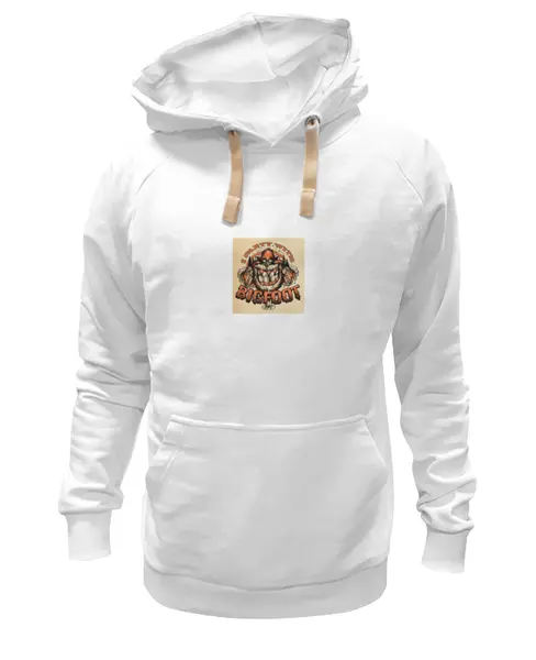 Заказать премиальную одежду в Москве. Толстовка Wearcraft Premium унисекс Bigfoot от Виктор Гришин - готовые дизайны и нанесение принтов.