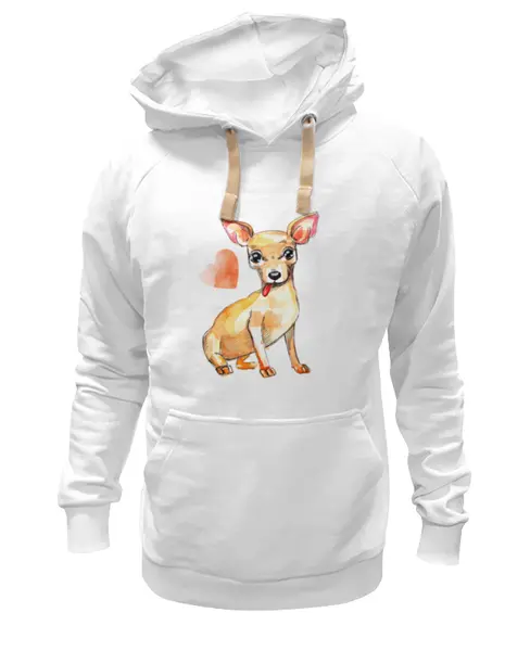 Заказать премиальную одежду в Москве. Толстовка Wearcraft Premium унисекс Pam-pam-pam-pa-pa... Chihuahua! от Evgenia Bandagnomych - готовые дизайны и нанесение принтов.