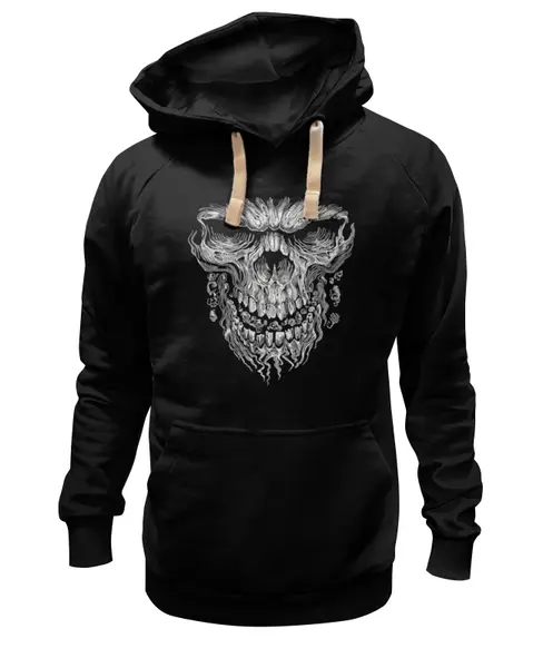 Заказать премиальную одежду в Москве. Толстовка Wearcraft Premium унисекс Skull Art от Leichenwagen - готовые дизайны и нанесение принтов.