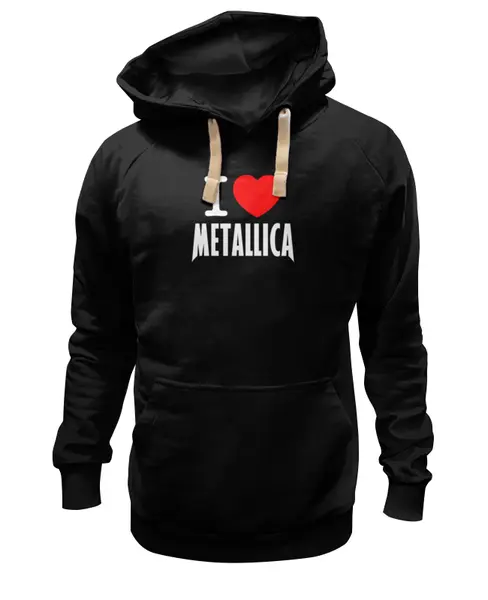 Заказать толстовку в Москве. Толстовка Wearcraft Premium унисекс «I love Metallica» от metallica - готовые дизайны и нанесение принтов.