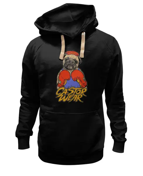 Заказать премиальную одежду в Москве. Толстовка Wearcraft Premium унисекс Пёс боксёр от Leichenwagen - готовые дизайны и нанесение принтов.