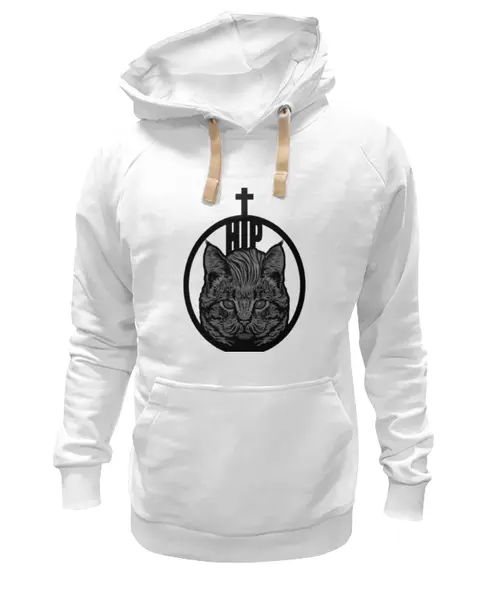 Заказать премиальную одежду в Москве. Толстовка Wearcraft Premium унисекс HIPSTER CAT от 7SWɅG - готовые дизайны и нанесение принтов.