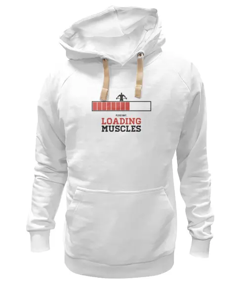 Заказать премиальную одежду в Москве. Толстовка Wearcraft Premium унисекс Загрузка Мускул от originals - готовые дизайны и нанесение принтов.
