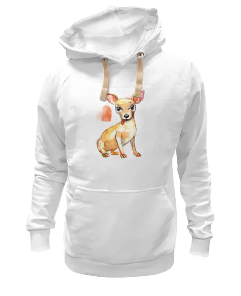 Заказать премиальную одежду в Москве. Толстовка Wearcraft Premium унисекс Pam-pam-pam-pa-pa... Chihuahua! от Evgenia Bandagnomych - готовые дизайны и нанесение принтов.