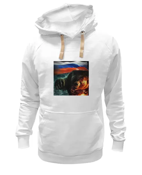 Заказать премиальную одежду в Москве. Толстовка Wearcraft Premium унисекс Оскал русского медведя от jomojo - готовые дизайны и нанесение принтов.