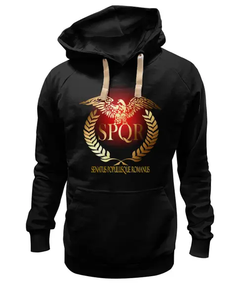 Заказать премиальную одежду в Москве. Толстовка Wearcraft Premium унисекс Символ Древнего Рима с орлом. SPQR. от Zorgo-Art  - готовые дизайны и нанесение принтов.