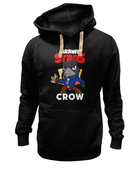 Заказать премиальную одежду в Москве. Толстовка Wearcraft Premium унисекс BRAWL STARS CROW от geekbox - готовые дизайны и нанесение принтов.