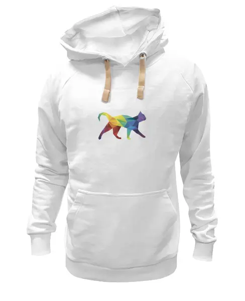 Заказать премиальную одежду в Москве. Толстовка Wearcraft Premium унисекс Прямолинейное кошка от Yaroslava - готовые дизайны и нанесение принтов.