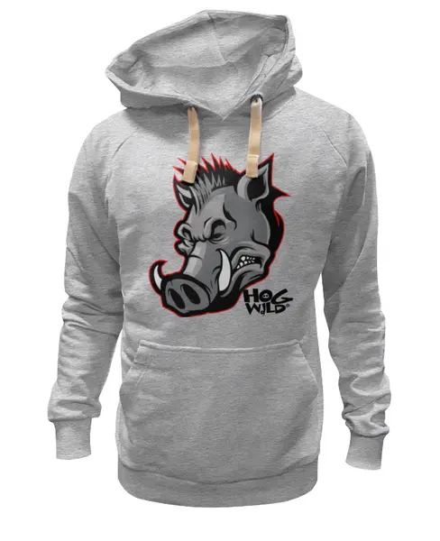 Заказать премиальную одежду в Москве. Толстовка Wearcraft Premium унисекс Hog Wild от Leichenwagen - готовые дизайны и нанесение принтов.