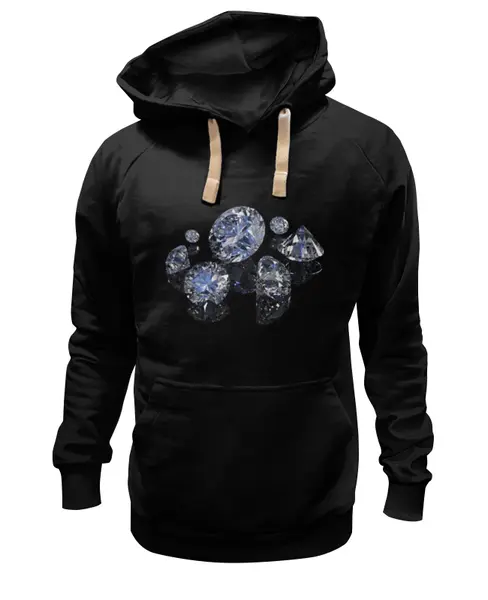 Заказать премиальную одежду в Москве. Толстовка Wearcraft Premium унисекс Бриллианты. от OlgaHildagard.   - готовые дизайны и нанесение принтов.