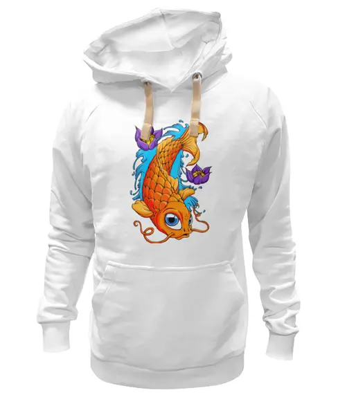 Заказать премиальную одежду в Москве. Толстовка Wearcraft Premium унисекс Fish Art от Leichenwagen - готовые дизайны и нанесение принтов.