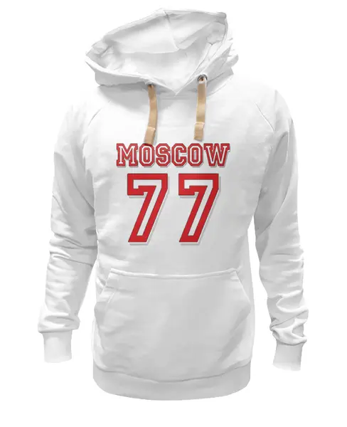Заказать толстовку в Москве. Толстовка Wearcraft Premium унисекс 77 Moscow white от Muhammad Ruziev - готовые дизайны и нанесение принтов.