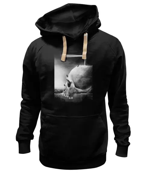 Заказать премиальную одежду в Москве. Толстовка Wearcraft Premium унисекс Маяк-Череп от Дана Столыпина - готовые дизайны и нанесение принтов.
