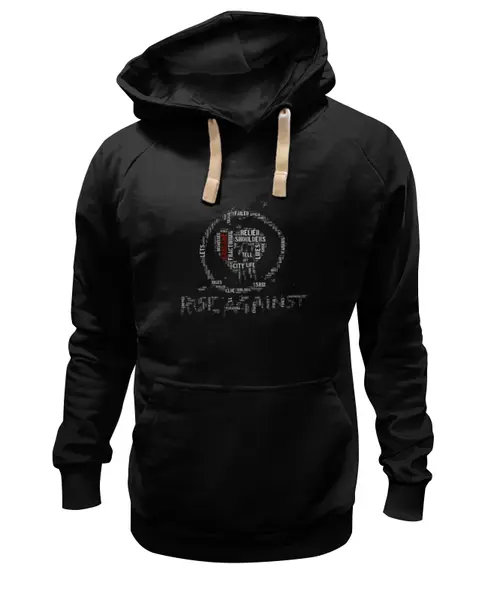Заказать премиальную одежду в Москве. Толстовка Wearcraft Premium унисекс Rise Against - logo от Денис - готовые дизайны и нанесение принтов.