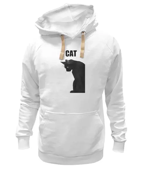 Заказать толстовку в Москве. Толстовка Wearcraft Premium унисекс Чёрный кот от Виктор Гришин - готовые дизайны и нанесение принтов.