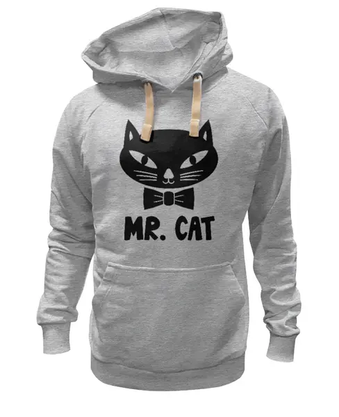Заказать премиальную одежду в Москве. Толстовка Wearcraft Premium унисекс ЧЕРНАЯ КОШКА от Phoenix-W  - готовые дизайны и нанесение принтов.