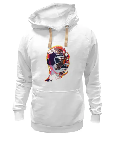 Заказать премиальную одежду в Москве. Толстовка Wearcraft Premium унисекс Metallic face (red) от Павел Андреевич - готовые дизайны и нанесение принтов.