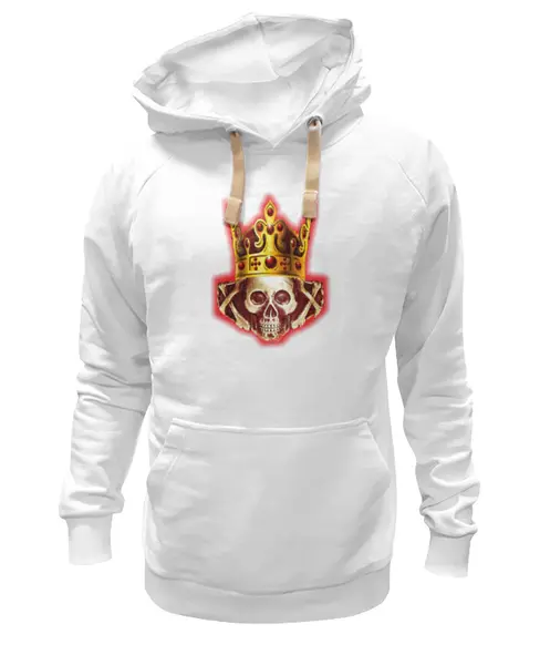 Заказать премиальную одежду в Москве. Толстовка Wearcraft Premium унисекс Корона на черепе. от Stil na yarkosti - готовые дизайны и нанесение принтов.