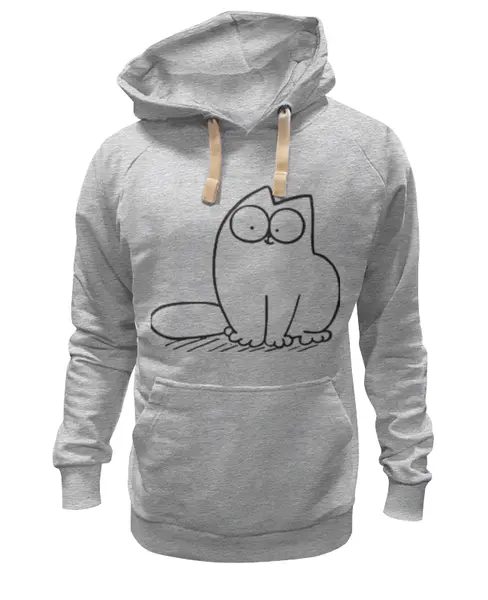 Заказать премиальную одежду в Москве. Толстовка Wearcraft Premium унисекс "Кот Саймон" от Ольга - готовые дизайны и нанесение принтов.