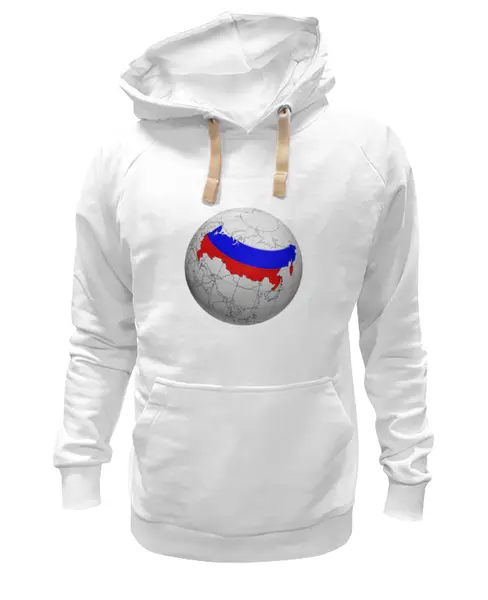 Заказать премиальную одежду в Москве. Толстовка Wearcraft Premium унисекс Россия на земном шаре от VashAdmin - готовые дизайны и нанесение принтов.