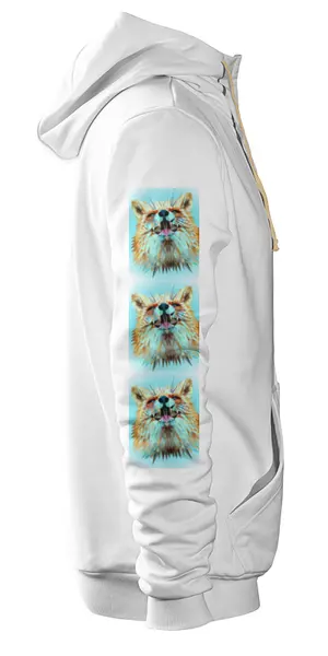 Заказать премиальную одежду в Москве. Толстовка Wearcraft Premium унисекс Low Poly Fox от natulia_hatulia@yahoo.com - готовые дизайны и нанесение принтов.