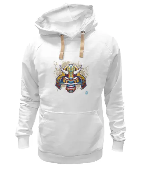 Заказать премиальную одежду в Москве. Толстовка Wearcraft Premium унисекс Маска Самурая от Елена Гришина - готовые дизайны и нанесение принтов.