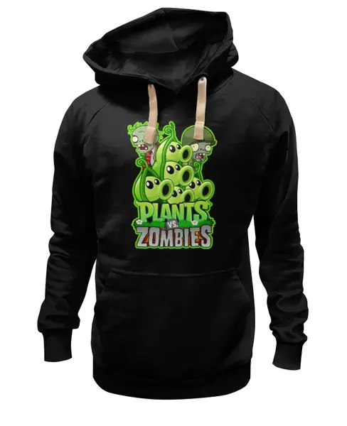 Заказать премиальную одежду в Москве. Толстовка Wearcraft Premium унисекс PLANTS VS ZOMBIES от geekbox - готовые дизайны и нанесение принтов.