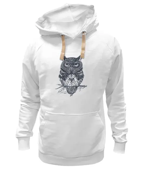 Заказать премиальную одежду в Москве. Толстовка Wearcraft Premium унисекс Сова Зен от AlsuSha от Татьяна Верди - готовые дизайны и нанесение принтов.