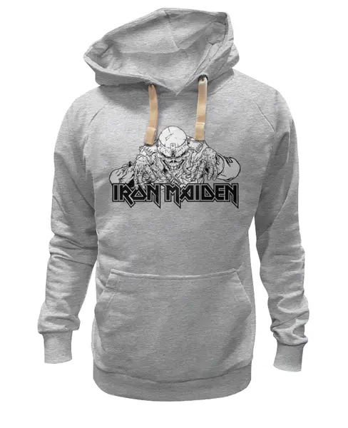 Заказать премиальную одежду в Москве. Толстовка Wearcraft Premium унисекс Iron Maiden Band от Leichenwagen - готовые дизайны и нанесение принтов.