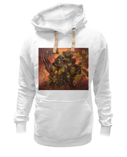 Заказать премиальную одежду в Москве. Толстовка Wearcraft Premium унисекс Орки (Warhammer 40k) от GeekFox  - готовые дизайны и нанесение принтов.