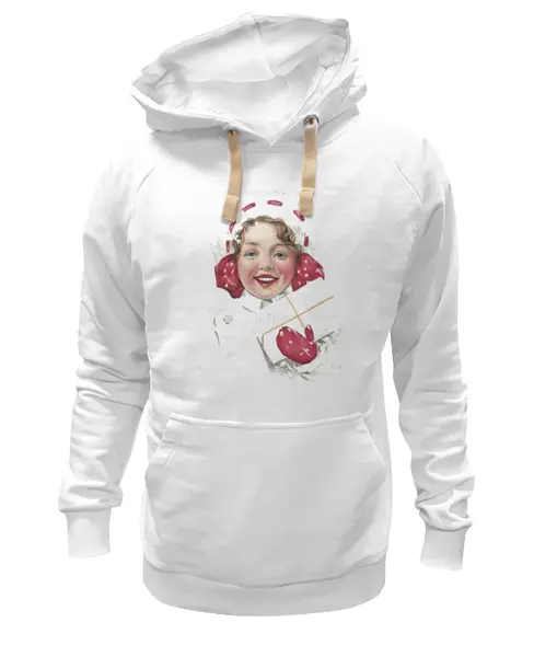 Заказать премиальную одежду в Москве. Толстовка Wearcraft Premium унисекс Девочка с лентами. от Сасок - готовые дизайны и нанесение принтов.