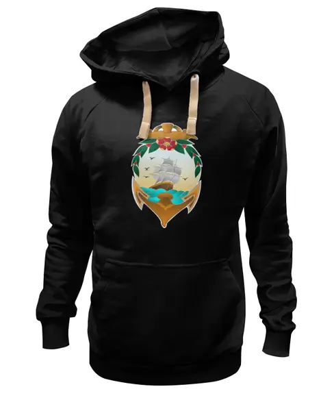 Заказать премиальную одежду в Москве. Толстовка Wearcraft Premium унисекс Якорь от trend - готовые дизайны и нанесение принтов.