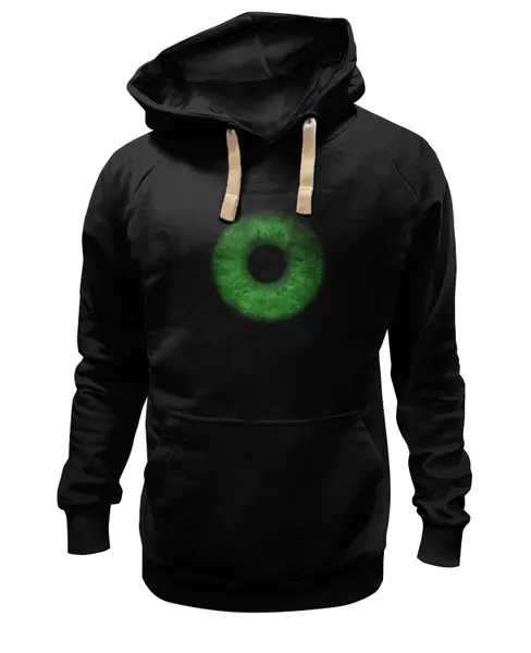 Заказать премиальную одежду в Москве. Толстовка Wearcraft Premium унисекс Green eye от Виктор Аксёнов - готовые дизайны и нанесение принтов.