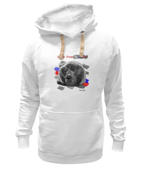 Заказать премиальную одежду в Москве. Толстовка Wearcraft Premium унисекс Smile frome russia от ilydar - готовые дизайны и нанесение принтов.