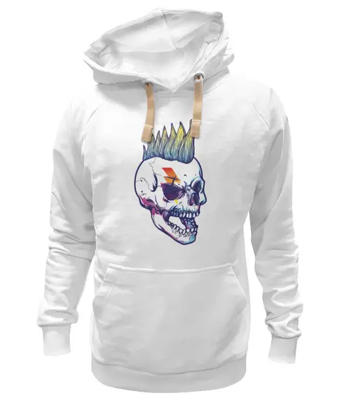 Заказать премиальную одежду в Москве. Толстовка Wearcraft Premium унисекс Rock Skull от Jimmy Flash - готовые дизайны и нанесение принтов.