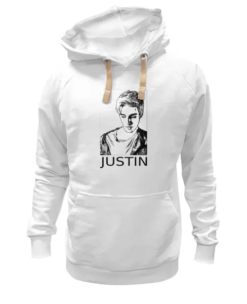 Заказать премиальную одежду в Москве. Толстовка Wearcraft Premium унисекс Justin Bieber  от cherdantcev - готовые дизайны и нанесение принтов.