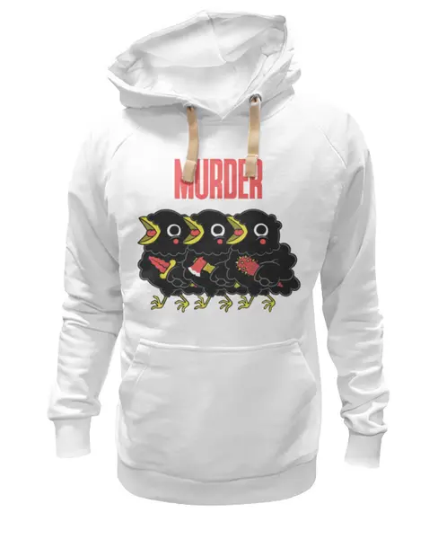 Заказать премиальную одежду в Москве. Толстовка Wearcraft Premium унисекс Murder от Leichenwagen - готовые дизайны и нанесение принтов.