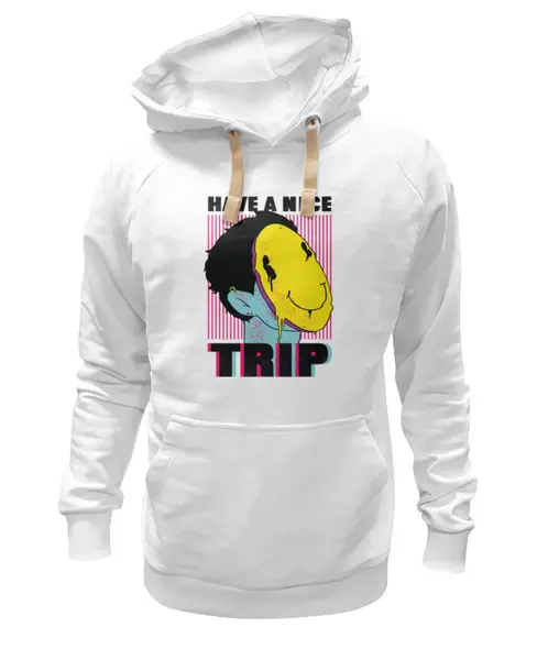 Заказать премиальную одежду в Москве. Толстовка Wearcraft Premium унисекс Have a nice Trip от Павел Павел - готовые дизайны и нанесение принтов.