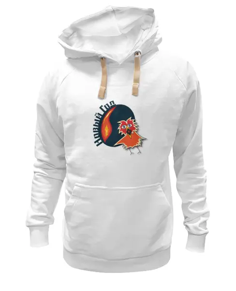 Заказать премиальную одежду в Москве. Толстовка Wearcraft Premium унисекс Новый 2016 год Год огненного Петуха от PolinaPo - готовые дизайны и нанесение принтов.