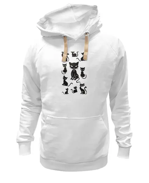 Заказать премиальную одежду в Москве. Толстовка Wearcraft Premium унисекс Кошки от Виктор Гришин - готовые дизайны и нанесение принтов.