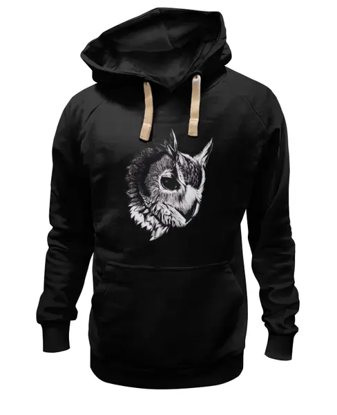 Заказать премиальную одежду в Москве. Толстовка Wearcraft Premium унисекс Dark Owl от Troy - Angel - готовые дизайны и нанесение принтов.