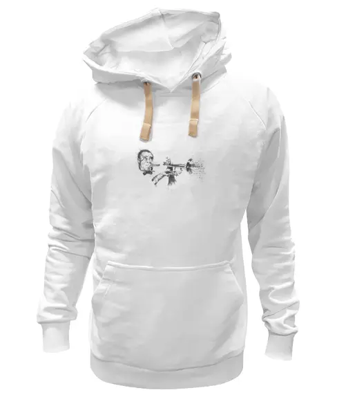 Заказать премиальную одежду в Москве. Толстовка Wearcraft Premium унисекс Луи Армстронг от Виктор Гришин - готовые дизайны и нанесение принтов.