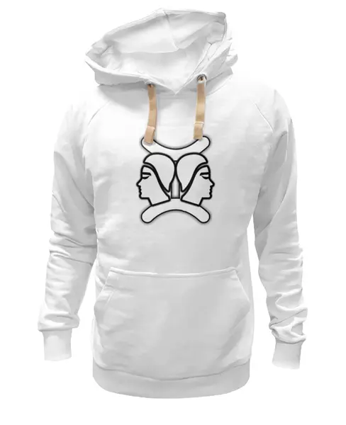 Заказать премиальную одежду в Москве. Толстовка Wearcraft Premium унисекс Близнецы. от Чингиз Суразов - готовые дизайны и нанесение принтов.