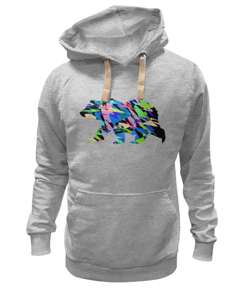 Заказать премиальную одежду в Москве. Толстовка Wearcraft Premium унисекс Медведь от Iris  - готовые дизайны и нанесение принтов.