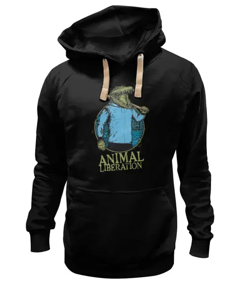 Заказать премиальную одежду в Москве. Толстовка Wearcraft Premium унисекс Animal liberation от Leichenwagen - готовые дизайны и нанесение принтов.