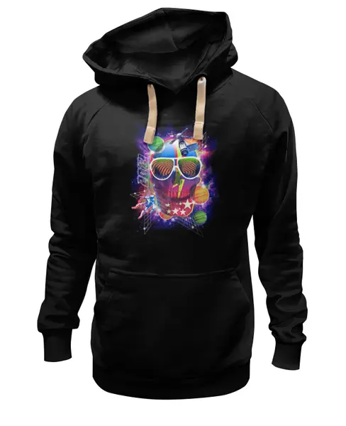 Заказать премиальную одежду в Москве. Толстовка Wearcraft Premium унисекс Skull Art от Leichenwagen - готовые дизайны и нанесение принтов.