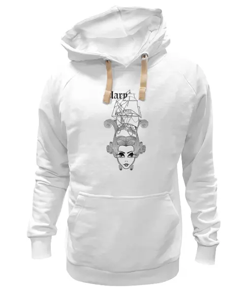 Заказать премиальную одежду в Москве. Толстовка Wearcraft Premium унисекс Девушка MARY от Alesandra - готовые дизайны и нанесение принтов.