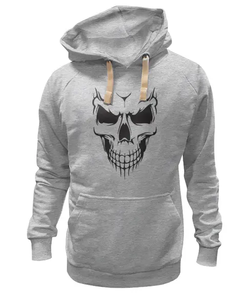 Заказать премиальную одежду в Москве. Толстовка Wearcraft Premium унисекс Череп от BAD OWL - готовые дизайны и нанесение принтов.
