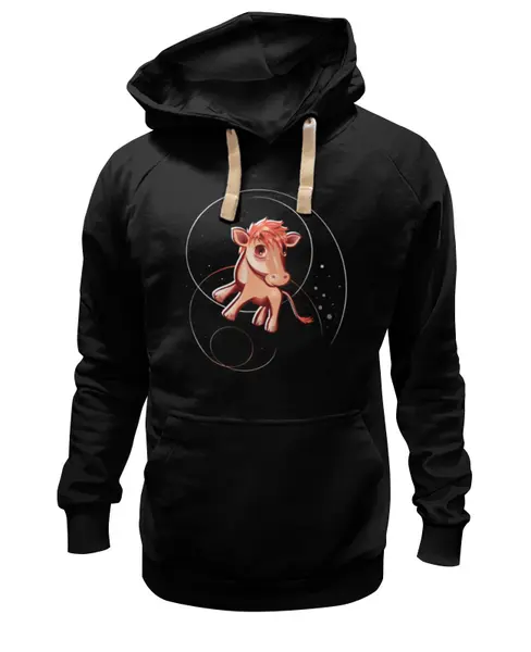 Заказать премиальную одежду в Москве. Толстовка Wearcraft Premium унисекс АНИМЕ ТЕЛЕНОК от ELENA ZHARINOVA - готовые дизайны и нанесение принтов.